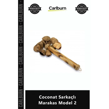 Özel Üretim Doğal Hindistan Cevizi Kabuğu El Yapımı Ritim Enstrümanı Coconat Sarkaçlı Marakas Model