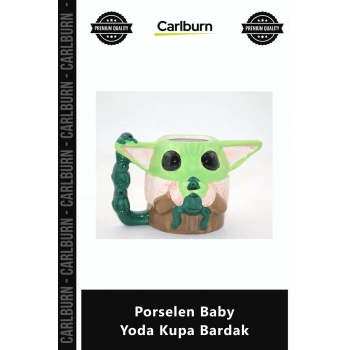 Özel Üretim Star Wars Grogu Tasarım Hediye Seramik Ofis Ev Koleksiyon Porselen Baby Yoda Kupa Bardak