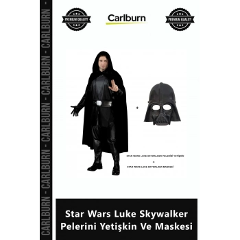 Özel Üretim Cosplay Kostüm Tasarım Kaliteli Kumaş Star Wars Luke Skywalker Pelerini Yetişkin Maskesi