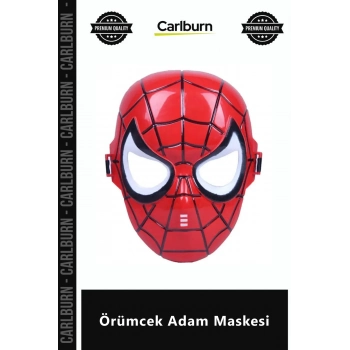 Özel Üretim Kaliteli Sert Plastik Malzeme Çocuk Kostüm Aksesuarı Parti Eğlence Örümcek Adam Maskesi