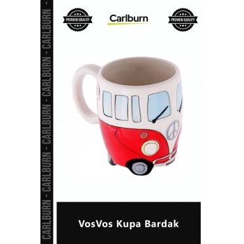 Özel Üretim Retro Tasarım CamperVan Nostaljik Hediye Seramik Ofis Dekoratif Lüks VosVos Kupa Bardak