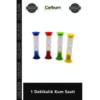 Özel Üretim Estetik Şık Dekoratif Cam 9 cm Kaliteli Pratik Masaüstü Aksesuar 1 Dakikalık Kum Saati