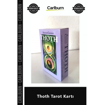 Özel Üretim Aleister Crowley Ezoterik Mistik Kehanet Spiritüel Sembolizm Baskı Thoth Tarot Kartı
