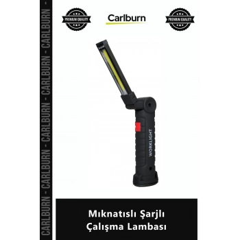 Özel Üretim Güçlü SMD Led Kauçuk Uzun Ömürlü 15 Saat Aydınlatma Askılı Mıknatıslı Şarjlı Çalışma Lam
