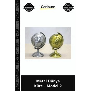 Özel Üretim Dekoratif Modern Ofis Hediyesi Kaliteli Şık Döner Mekanizma Metal Dünya Küre Model 2