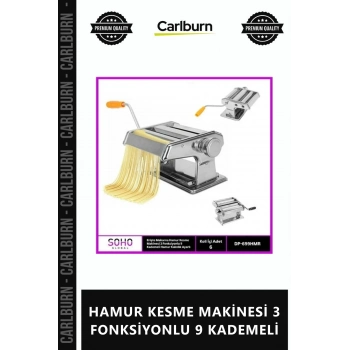 Özel Üretim Paslanmaz Çelik Mutfak Tipi Erişte Mantı HAMUR KESME MAKİNESİ 3 FONKSİYONLU 9 KADEMELİ