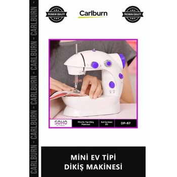 Özel Üretim Portatif Taşınabilir Pratik Masaüstü Elektrikli Fonksiyonlu MİNİ EV TİPİ DİKİŞ MAKİNESİ