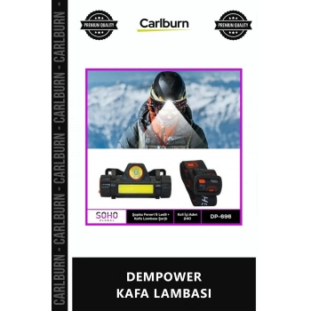 Özel Üretim Şarjlı Ledli Parlak Kamp Avcı Su Geçirmez Güçlü Fener Outdoor DEMPOWER KAFA LAMBASI