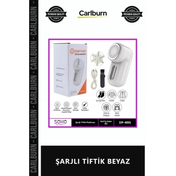 Özel Üretim Tüy Toplayıcı Elbise Temizleme Makinesi Pratik Taşınabilir Ergonomik ŞARJLI TİFTİK BEYAZ