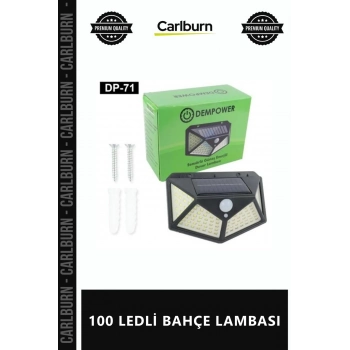 Özel Üretim Solar Güneş Enerjili Hareket Sensörü Su Geçirmez Dış Mekan Aplik 100 LEDLİ BAHÇE LAMBASI