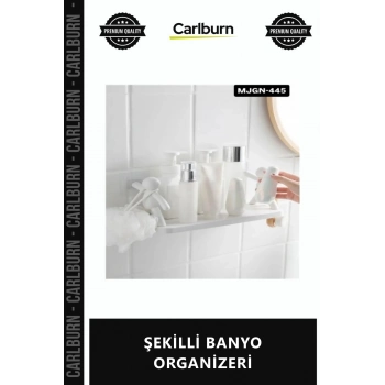 Özel Üretim Dekoratif Şık Tasarım Metal Dayanıklı Raf Düzenleyici Estetik Modern ŞEKİLLİ BANYO ORGAN
