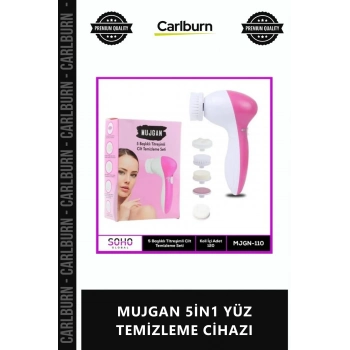 Özel Üretim Cilt Bakım Masaj Seti Gözenek Sıkılaştırıcı Şarjlı MUJGAN 5İN1 YÜZ TEMİZLEME CİHAZI
