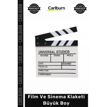 Özel Üretim Profesyonel Reji Ekipmanları Dekoratif Hediye Ahşap Film Sinema Klaketi Büyük Boy