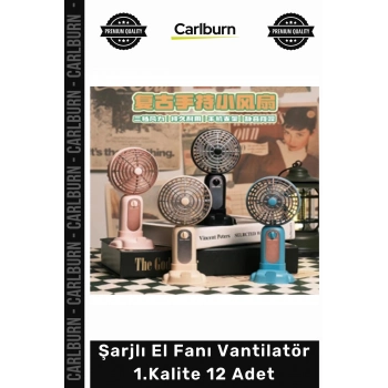 Özel Üretim Taşınabilir USB Sessiz Güçlü Toptan Seti Şarjlı El Fanı Vantilatör 1Kalite 12 Adet