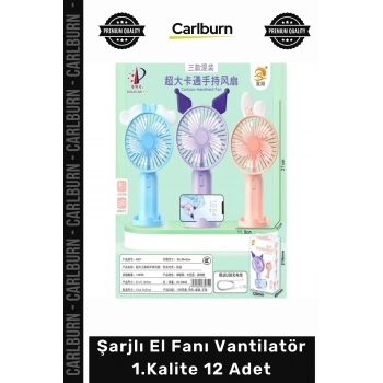 Özel Üretim Taşınabilir USB Sessiz Güçlü Toptan Seti Şarjlı El Fanı Vantilatör 1Kalite 12 Adet