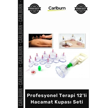 #Hacamat Vakumlu Masaj Selülit Karşıtı Ağrı Giderici Profesyonel Terapi 12li Hacamat Kupası Seti