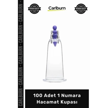 Özel Üretim Pürüzsüz Kaliteli Hijyenik Vakumlu Profesyonel Tıbbi 100 Adet 1 Numara Hacamat Kupası