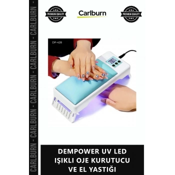 Özel Üretim Manikür Protez Tırnak Şık Ergonomik DEMPOWER UV LED IŞIKLI OJE KURUTUCU EL YASTIĞI