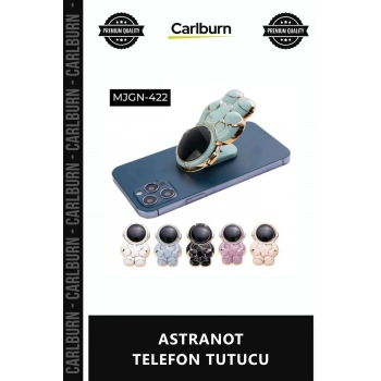 Özel Üretim Masaüstü Şık Tasarım Ofis Hediyelik Dekoratif Stand Dayanıklı ASTRANOT TELEFON TUTUCU