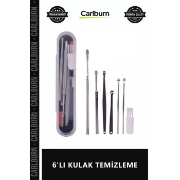 Özel Üretim Paslanmaz Çelik Hijyenik Taşınabilir Ergonomik Profesyonel Aparat 6LI KULAK TEMİZLEME