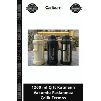 Özel Üretim Kamp Avcılık ğcılık Dayanıklı 1200 ml Çift Katmanlı Vakumlu Paslanmaz Çelik Termos
