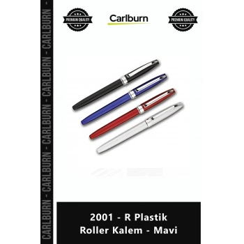 Özel Üretim Logo Baskılı Promosyon Ürünü Kurumsal Ofis Hediyesi Şık 2001 R Plastik Roller Kalem Mavi