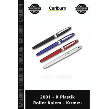 Özel Üretim Logolu Promosyon Baskılı Kurumsal Hediyelik 2001 R Plastik Roller Kalem Kırmızı