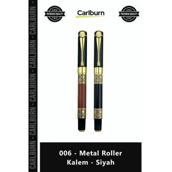 Özel Üretim Kurumsal Hediye Lüks Kaliteli Şık Ofis Tasarım Promosyon 006 Metal Roller Kalem Siyah