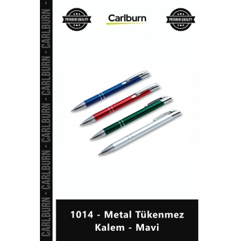 Özel Üretim Promosyon Şık Tasarım Lüks Kaliteli Baskılı Kurumsal Ofis 1014 Metal Tükenmez Kalem Mavi