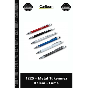 Özel Üretim Promosyon Logolu Kaliteli Şık Kurumsal Ofis Malzemesi 1225 Metal Tükenmez Kalem Füme