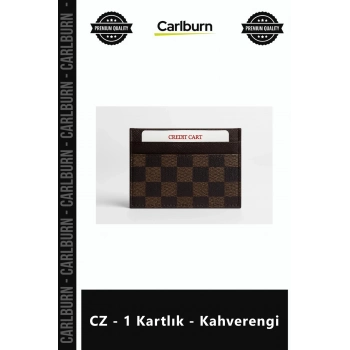 Özel Üretim Hakiki Deri El İşçiliği Minimalist Şık Erkek Cüzdan Tasarımı CZ 1 Kartlık Kahverengi