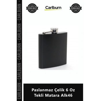 Özel Üretim Şık Tasarım Hediyelik Kompakt Dayanıklı Metal Paslanmaz Çelik 6 Oz Tekli Matara Alk46