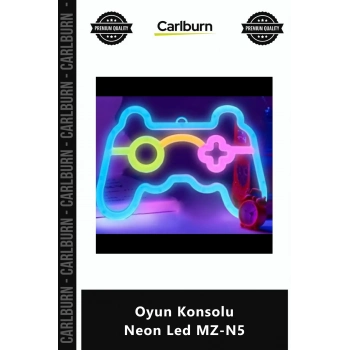 Özel Üretim RGB Dekoratif Gamer Duvar Aydınlatma Tabelası Gaming Şık Oyun Konsolu Neon Led MZN5