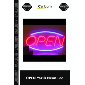 Özel Üretim Tabela Işıklı Mağaza Reklam Vitrin Dekoratif Tasarım Aydınlatma Gece Modu OPEN Yazılı Ne