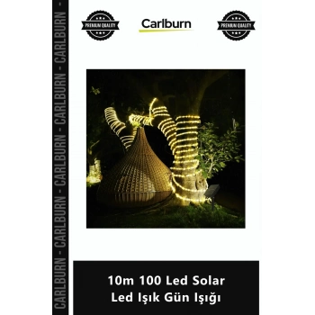 Özel Üretim Şeffaf Silikon Kablolu Su Geçirmez Güneş Enerjili 10m 100 Led Solar Led Işık Gün Işığı