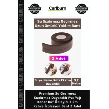 Özel Üretim Premium Su Geçirmez Sızdırmaz Pvc Yağ Küf Önleyici 32m Kahve İzolasyon Bant 2 Adet