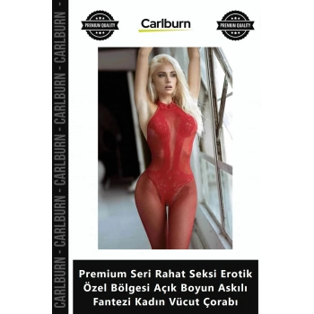 Özel Üretim Premium Seri Rahat Seksi Erotik Özel Bölgesi Açık Boyun Askılı Fantezi Kadın Vücut Çorab