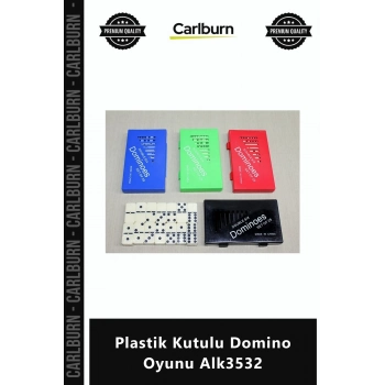Özel Üretim Logolu Hediye Eğlenceli Strateji Zeka Seti Plastik Kutulu Domino Oyunu Alk3532
