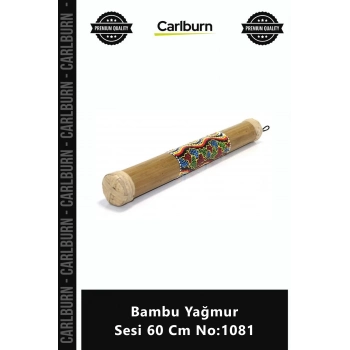 Özel Üretim El Yapımı Dekoratif Rahatlatıcı Meditasyon Müzik Aleti Bambu Yağmur Sesi 60 Cm No1081