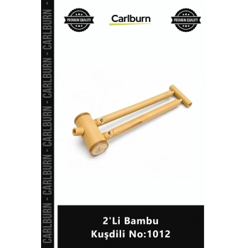 Özel Üretim Doğal Sağlıklı Mutfak Gereçleri Ekolojik Şık Tasarım Set 2Li Bambu Kuşdili No1012