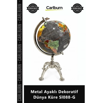 Özel Üretim Lüks Ofis Hediyelik Masaüstü Tasarım Metal Ayaklı Dekoratif Dünya Küre Sl088G