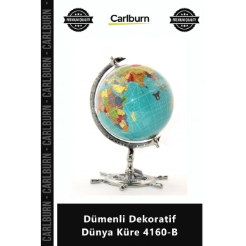 Özel Üretim Hediyelik Ofis Aksesuarı Masaüstü Antik Tasarım Şık Dümenli Dekoratif Dünya Küre 4160B