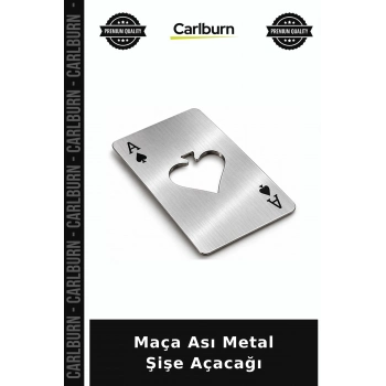 Maça Ası Tasarımlı Metal Şişe Açacağı