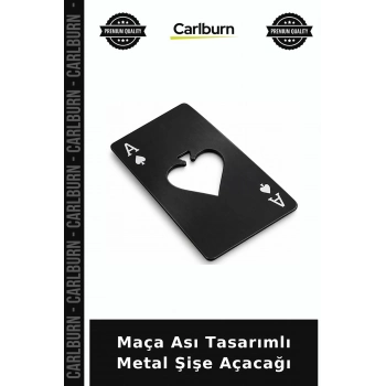 Maça Ası Tasarımlı Metal Şişe Açacağı