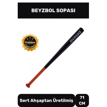Ahşap 28 inc Baseboll Beyzbol Sopası Dişbudak Ağacından 71 Cm Premium Özel Üretim Kırılmaz Kaliteli