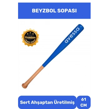 Ahşap 28 inc Beyzbol Sopası 61 Cm Premium Özel Üretim Mükemmel Kavrayışlı Kırılmaz Baseboll