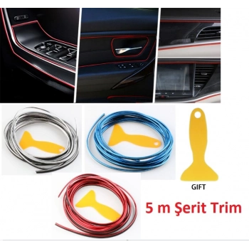 #Trim Galvanik Kaplama Esnek PVC Otomotiv Pano Kapı Trim İç Aksesuar Araba Dekorasyon 5 Metre