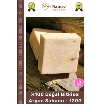 #argansabunu %100 Doğal Güzel Kokulu El Yüz Saç Vücut Orijinal Bitkisel Argan Sabunu 120g - 8 Adet