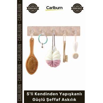 #Askılık Banyo Mutfak Kapı Arkası Duvar Askı Seti 5li Kendinden Yapışkanlı Güçlü Şeffaf Askılık