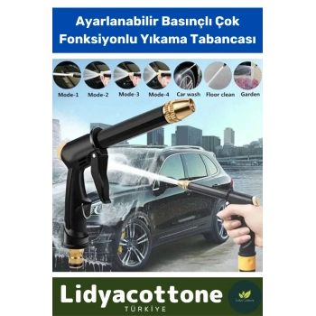 Ayarlanabilir Basınçlı Çok Fonksiyonlu Yıkama Tabancası Oto Araba Bahçe Yıkama Tabancası Makinesi
